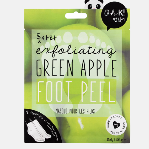 OH K! - Exfoliating Green Apple Foot Peel - Exfoliačné ponožky na drsné päty - Zelené jablko 40ml (Exp.6/22)