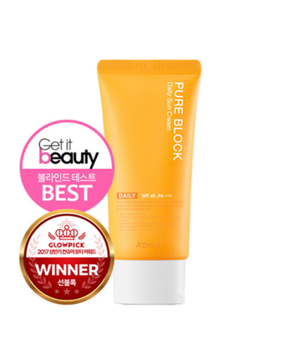A‘PIEU - Pure Block Natural Daily Sun Cream SPF45/PA+++ - Krém s UV ochranou SPF45/PA+++ 100 ml