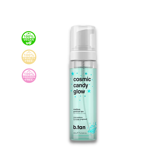 B.Tan - Cosmic Candy Glow Medium Tan - Samoopaľovacia pena - jemný bronz 200 ml