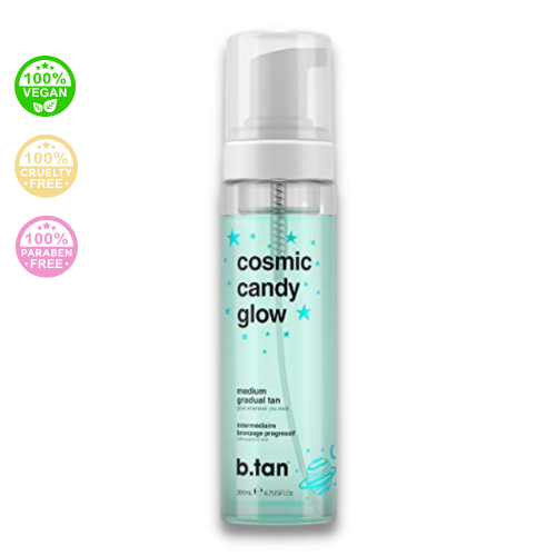 B.Tan - Cosmic Candy Glow Medium Tan - Samoopaľovacia pena - jemný bronz 200 ml
