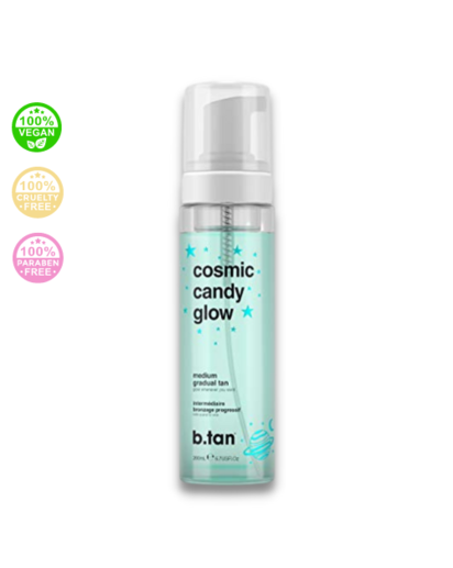 B.Tan - Cosmic Candy Glow Medium Tan - Samoopaľovacia pena - jemný bronz 200 ml
