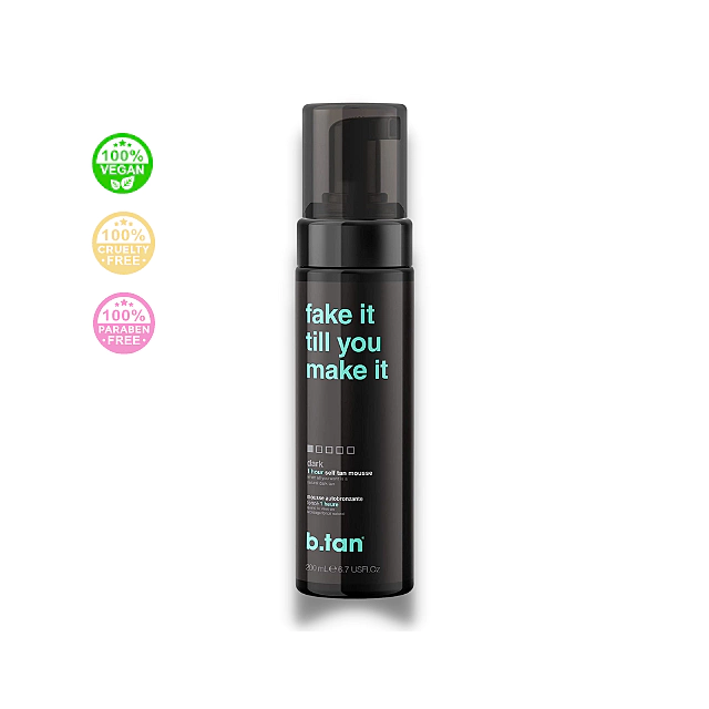 b.tan - Fake It Til You Make It - Samoopaľovacia pena s efektom do 1 hodiny - jemne tmavá 200ml