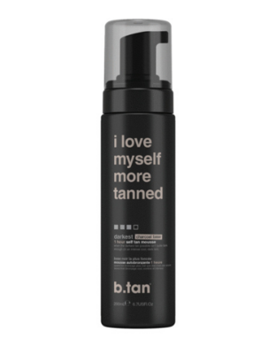 b.tan - i love myself more taned - Samoopaľovacia pena 200 ml - veľmi tmavá