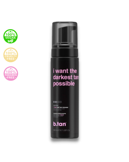 B.tan - i want the darkest possible - samoopaľovacia pena 200 ml - stredne tmavá