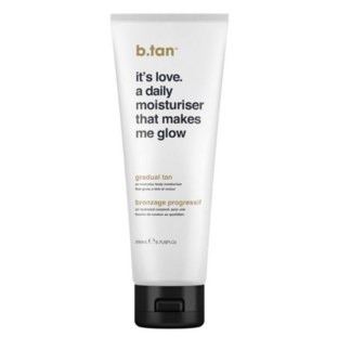 b.tan - It‘s Love. A Daily Moisturiser That Make Me Glow Lotion - Hydratačný telový krém pre postupné opálenie, 200 ml