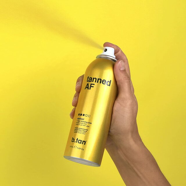 B.tan - tanned AF® bronzing mist 1 Hr - Samoopaľovací sprej s efektom do 1 hodiny - tmavý 200 ml