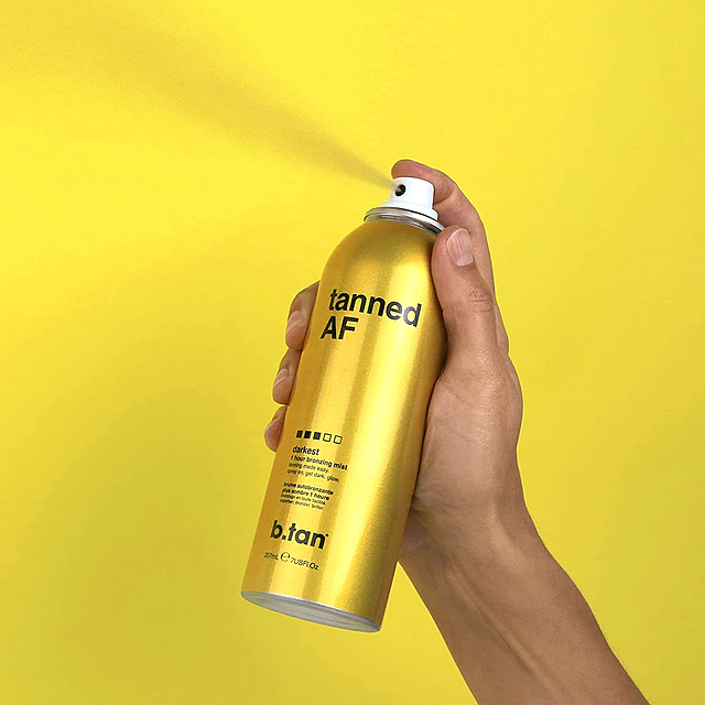 B.tan - tanned AF® bronzing mist 1 Hr - Samoopaľovací sprej s efektom do 1 hodiny - tmavý 200 ml
