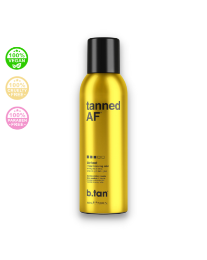 B.tan - tanned AF® bronzing mist 1 Hr - Samoopaľovací sprej s efektom do 1 hodiny - tmavý 200 ml