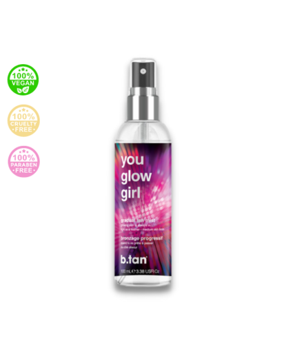 b.tan - You Glow Girl Gradual Glow Tan Mist - Samoopaľovací sprej pre žiarivú pokožku 100 ml