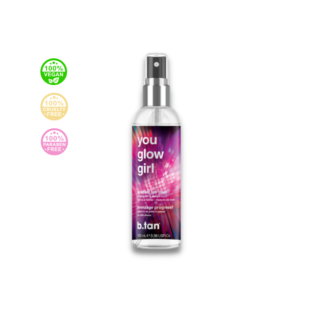 b.tan - You Glow Girl Gradual Glow Tan Mist - Samoopaľovací sprej pre žiarivú pokožku 100 ml