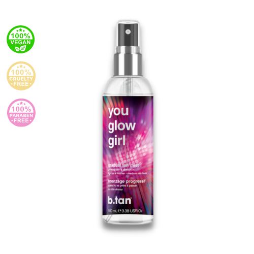 b.tan - You Glow Girl Gradual Glow Tan Mist - Samoopaľovací sprej pre žiarivú pokožku 100 ml