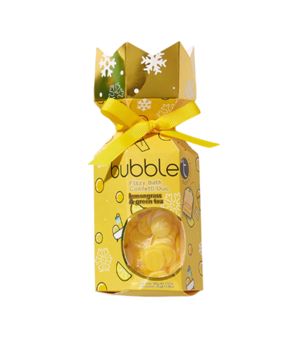 Bubble T - Fizzy Bath Confetti Duo Lemongrass & Green Tea - Bomby do kúpeľa citrón a zelený čaj 125g