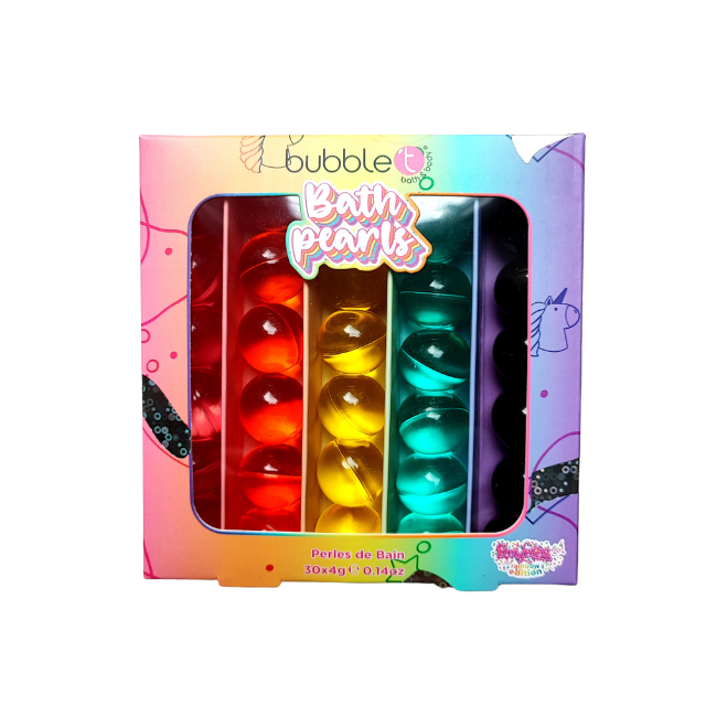 Bubble T - Rainbow Bath Pearls - Dúhové perličky do kúpeľa - 30 ks