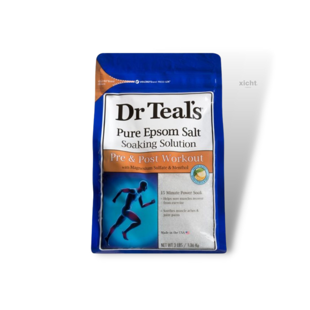 DR TEALS - Epsom Salt Pre & Post Workout Soaking Solution - Epsónska soľ pre regeneráciu svalov - 1.36kg
