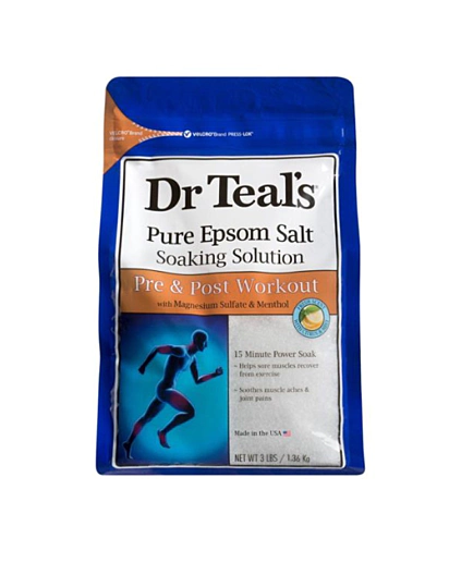 DR TEALS - Epsom Salt Pre & Post Workout Soaking Solution - Epsónska soľ pre regeneráciu svalov - 1.36kg