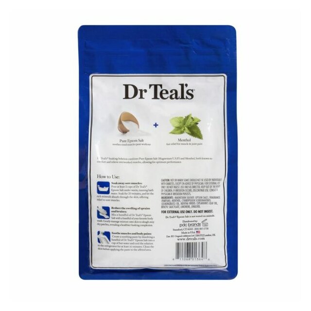 DR TEALS - Epsom Salt Pre & Post Workout Soaking Solution - Epsónska soľ pre regeneráciu svalov - 1.36kg