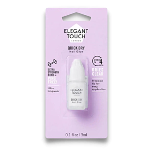 Elegant Touch - Quick Dry Nail Glue - Rýchlo schnúce lepidlo na nechty 3ml