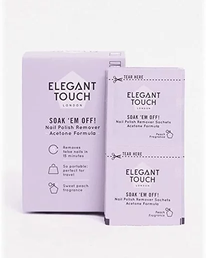 Elegant Touch - Soak Em Off - Vankúšiky na odstránenie nechtov 100ks