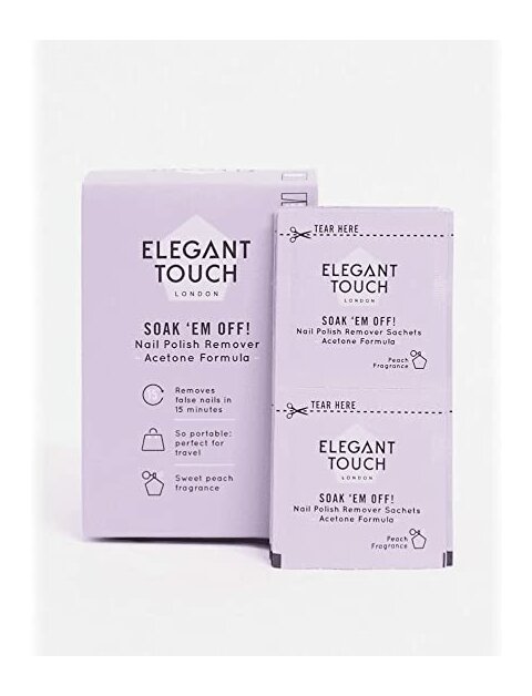 Elegant Touch - Soak Em Off - Vankúšiky na odstránenie nechtov 100ks