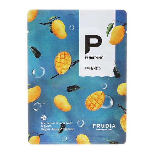 Frudia - My Orchard Squeeze Mask Mango - Čistiaca textilná pleťová maska Mango 1 ks