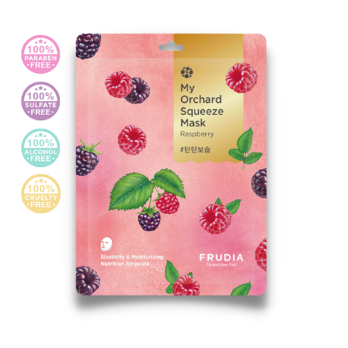 Frudia - My Orchard Squeeze Mask Raspberry Wine - Pleťová maska pre oslabenú pokožku - Malina 21 ml