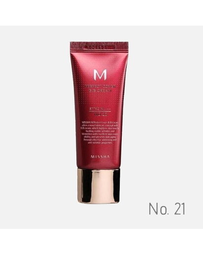 MISSHA - M PERFECT COVER BB CREAM SPF 42 PA+++ No.21 /Light Beige - Svetlá béžová 20 ml