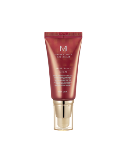 MISSHA - M PERFECT COVER BB CREAM SPF 42 PA+++ No.21 /Light Beige - Svetlá béžová 50 ml
