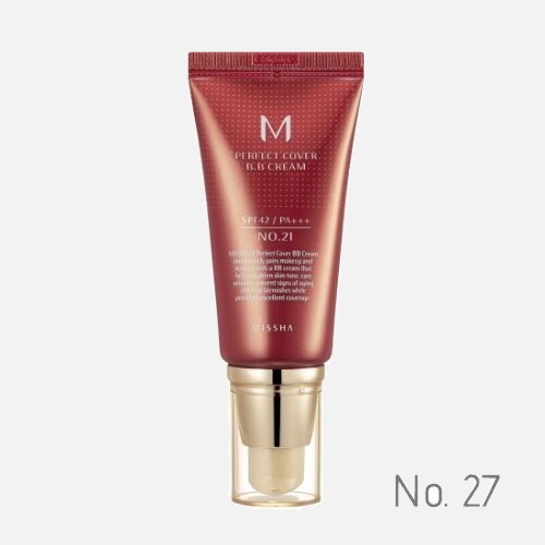 MISSHA - M PERFECT COVER BB CREAM SPF 42 PA+++ No.27 /Honey Beige - Medovo béžová 50 ml - Expirácia 7/23 !!