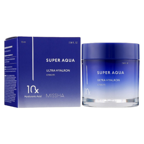 MISSHA - Missha Super Aqua Ultra Hyalron Cream / renew/ - Hydratačný pleťový krém s kyselinou hyalúronovou /nová receptúra/ 70 ml
