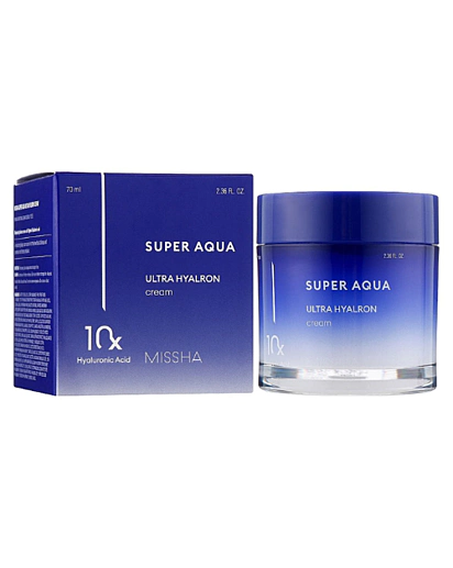 MISSHA - Missha Super Aqua Ultra Hyalron Cream / renew/ - Hydratačný pleťový krém s kyselinou hyalúronovou /nová receptúra/ 70 ml
