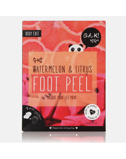 OH K! - Exfoliating Foot Peel Watermelon and Citrus -Exfoliačné ponožky na drsné päty - Melón a citrusy 40ml
