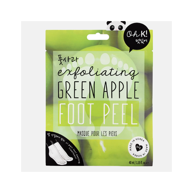 OH K! - Exfoliating Green Apple Foot Peel - Peelingová maska na päty - Zelené jablko 40ml