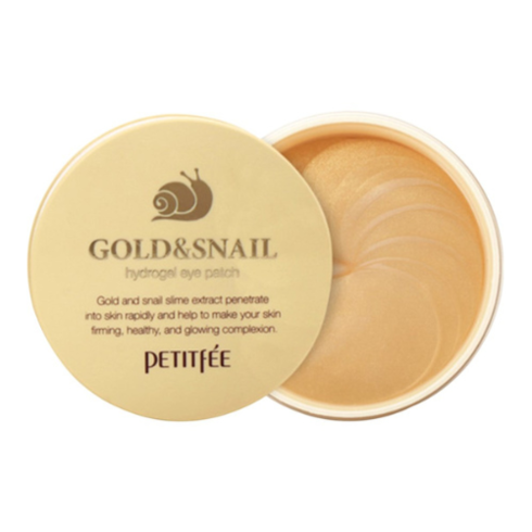 Petitfee - Gold & Snail Hydrogel Eye Patch - Hydrogélové náplasti pod oči 60 ks
