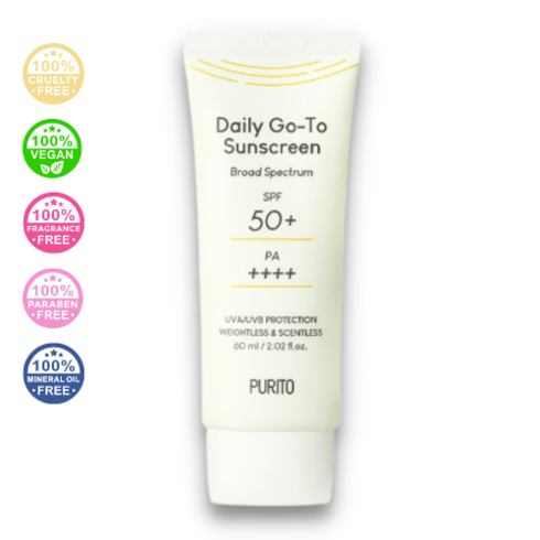Purito - Daily Go -To Suncreen SPF50+ PA++++ - Pleťový krém s vysokou UV ochranou SPF50+ PA++++, 60 ml