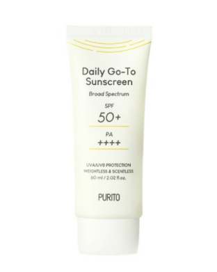 Purito - Daily Go -To Suncreen SPF50+ PA++++ - Pleťový krém s vysokou UV ochranou SPF50+ PA++++, 60 ml