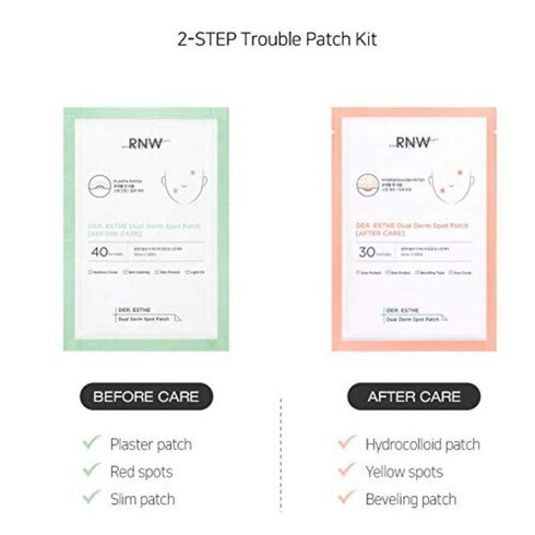 RNW - Der. Esthe - Dual Derm Spot Patch - Dvojkrokové náplasti na akné 70 ks