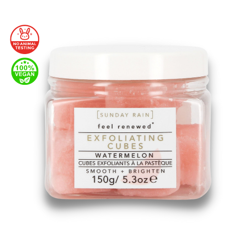 SUNDAY RAIN - Exfoliating Cubes Watermelon - Peelingové kocky - Červený melón - 150 g