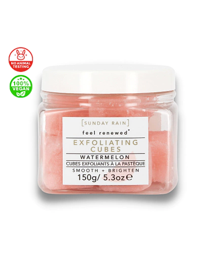 SUNDAY RAIN - Exfoliating Cubes Watermelon - Peelingové kocky - Červený melón - 150 g