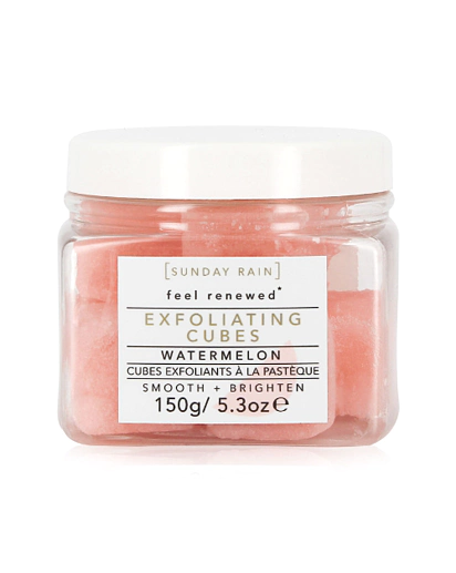 SUNDAY RAIN - Exfoliating Cubes Watermelon - Peelingové kocky - Červený melón - 150 g